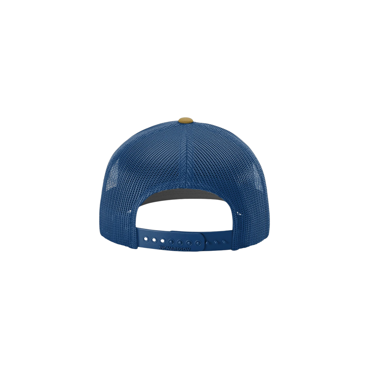 Richardson Trucker in Biscuit/ True Blue