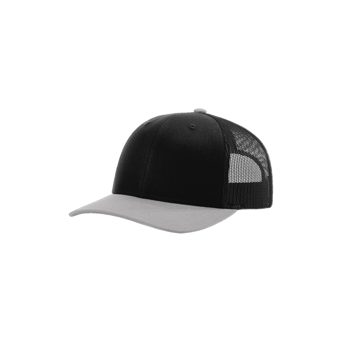 Richardson Trucker in Black/ Black/ Light Grey