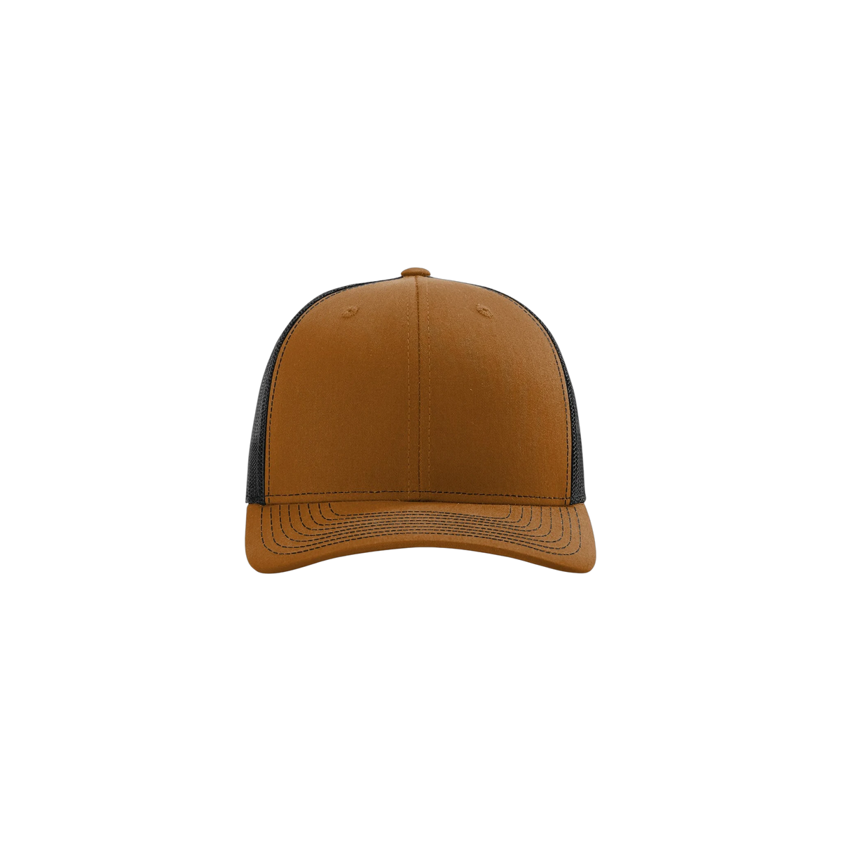 Richardson Trucker in Caramel/ Black — custom branded by Motive