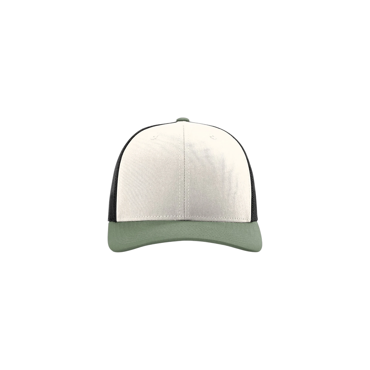 Richardson Trucker in Cream/ Black/ Loden
