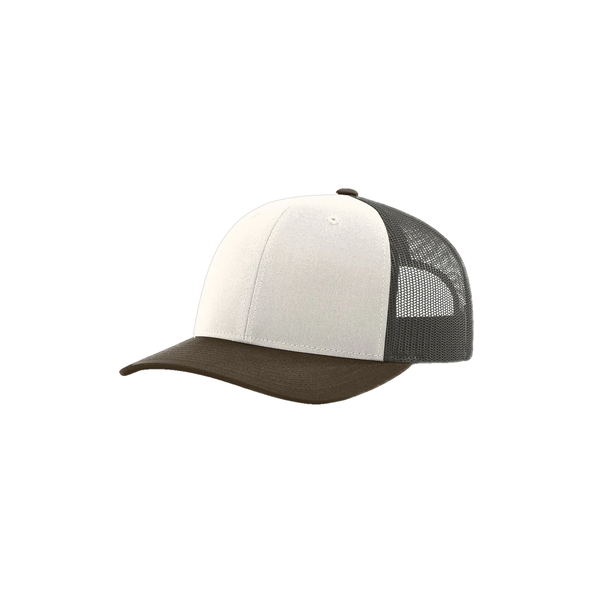 Richardson Trucker in Cream/ Grey Brown/ Brown