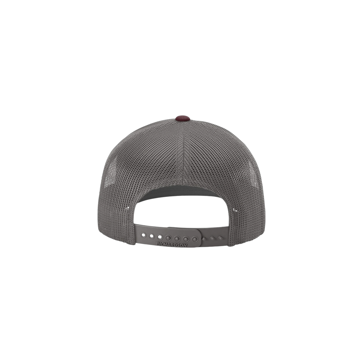 Richardson Trucker in Heather Grey/ Charcoal/ Maroon
