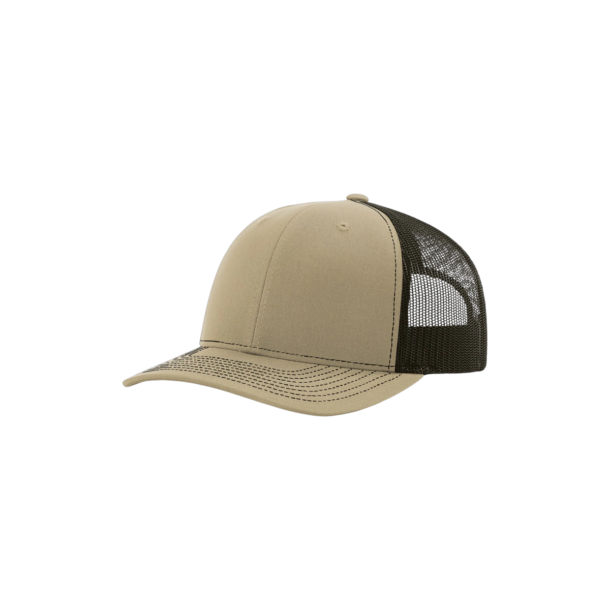 Richardson Trucker in Khaki/ Coffee — custom branded by Motive