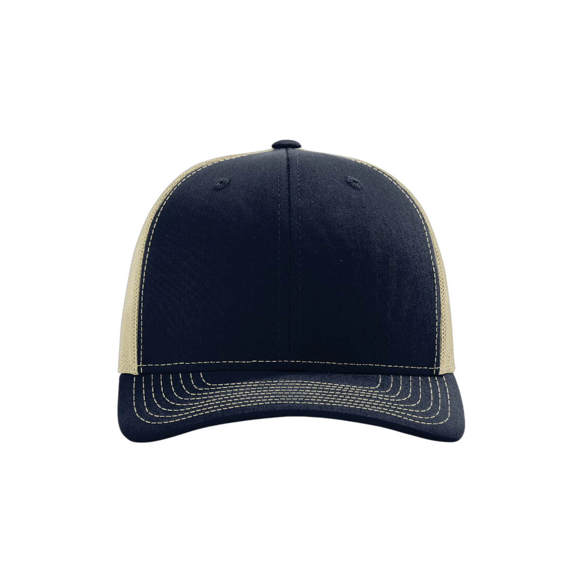 Richardson Trucker in Navy/ Khaki — custom branded by Motive