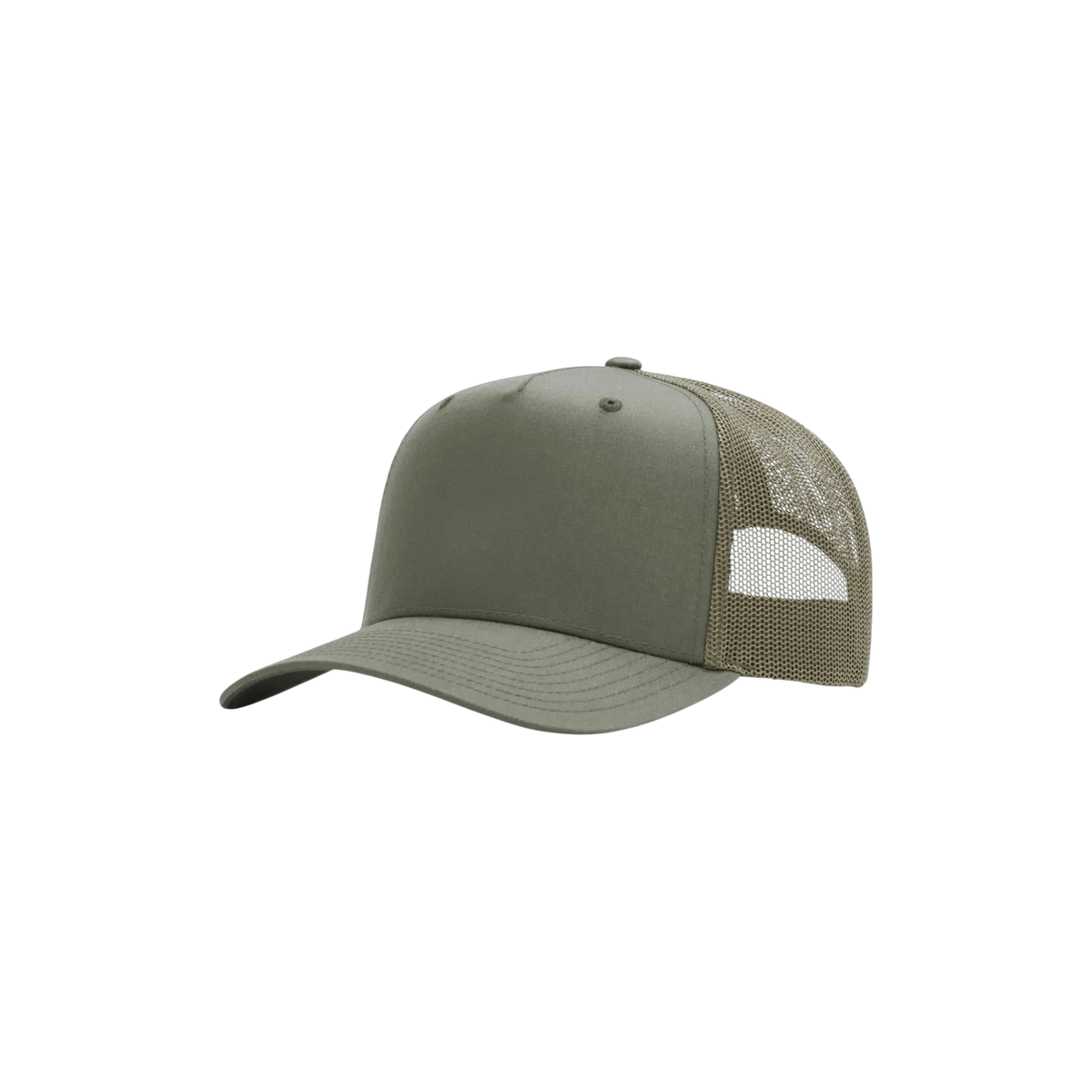 Richardson Five-Panel Champ Trucker in Loden — custom branded by Motive