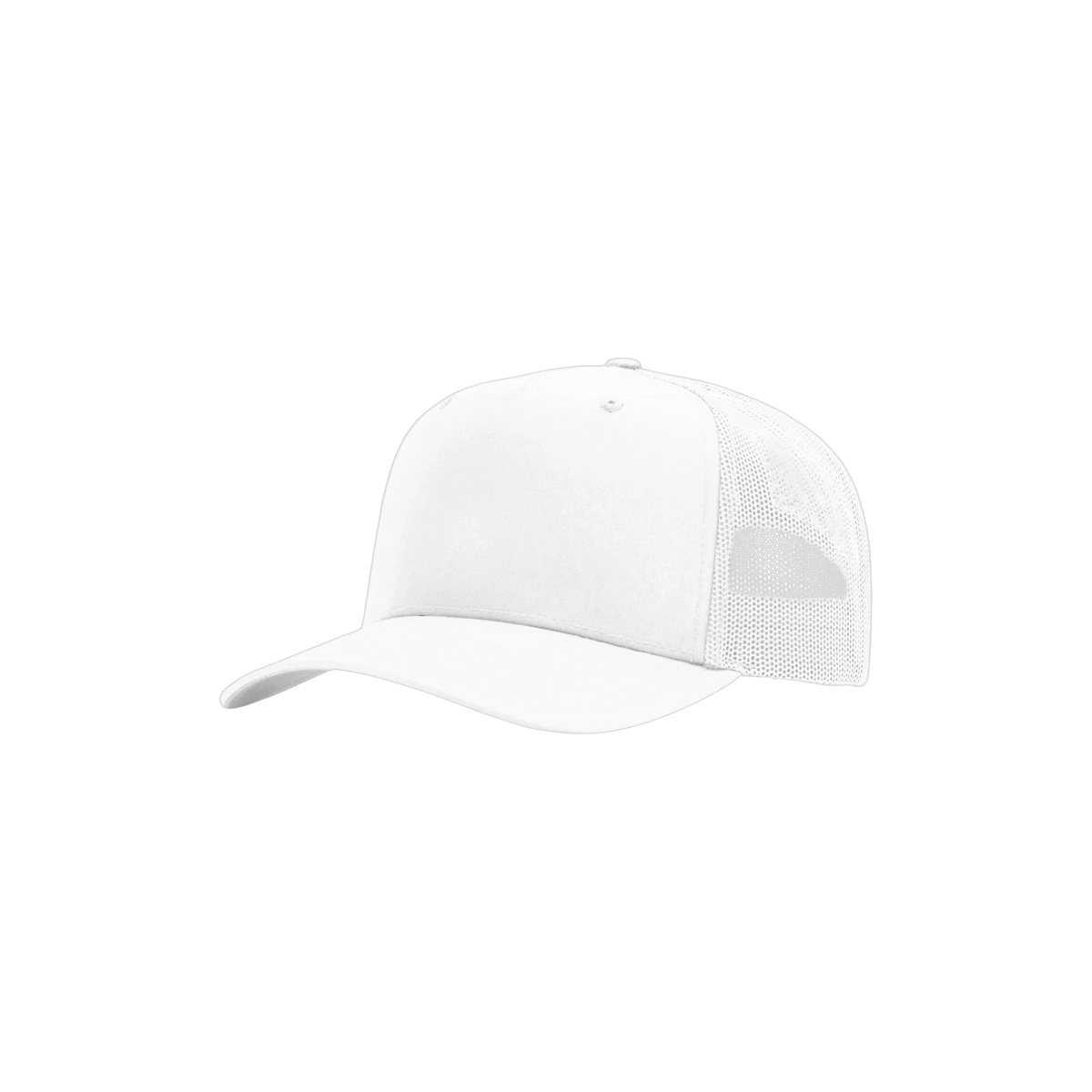Richardson Five-Panel Champ Trucker in White