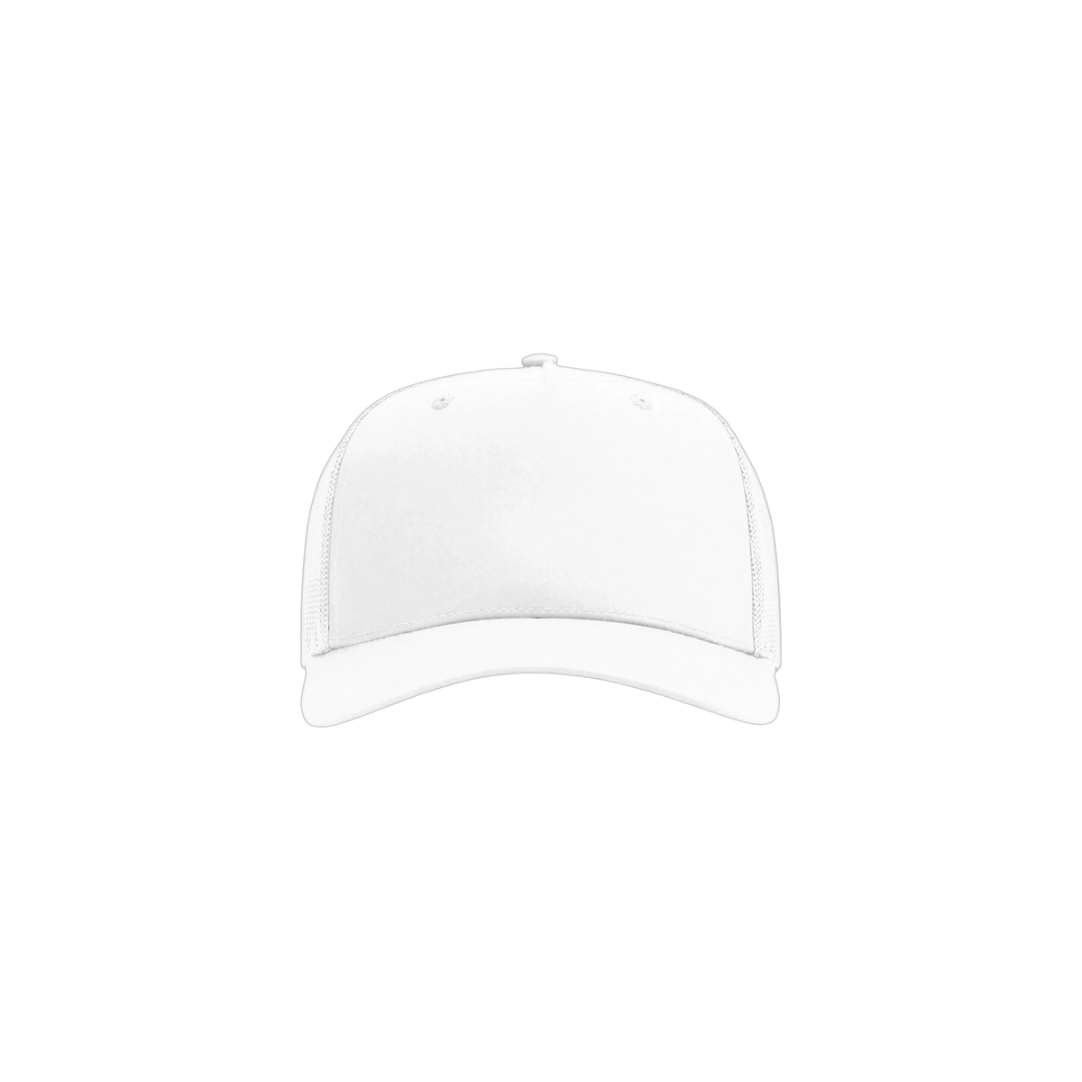 Richardson Five-Panel Champ Trucker in White