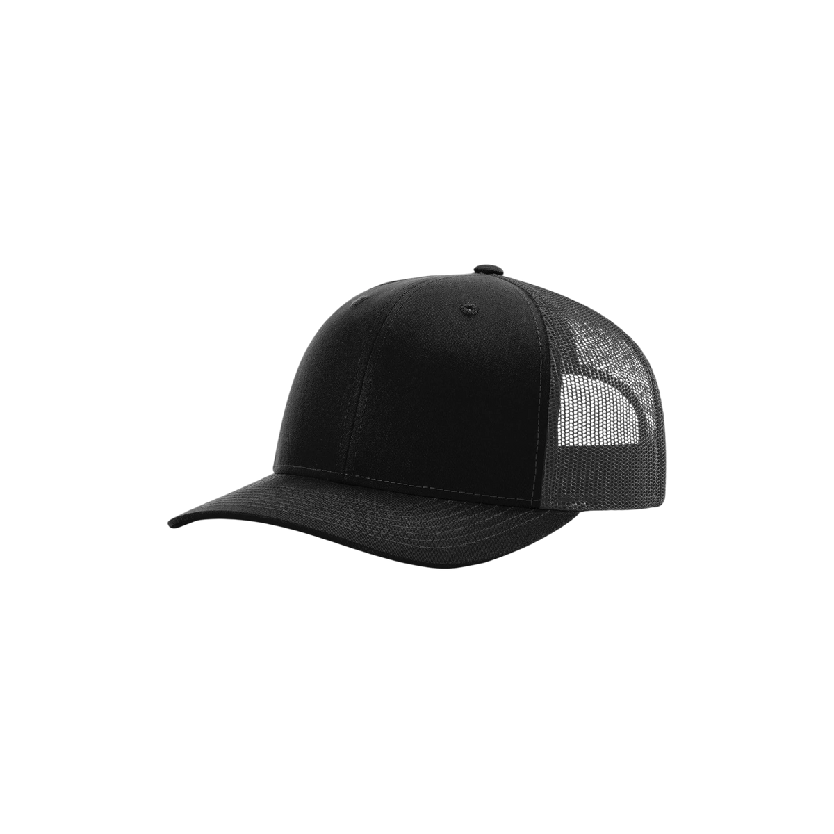 Richardson R-Flex Adjustable Trucker in Black/ Graphite