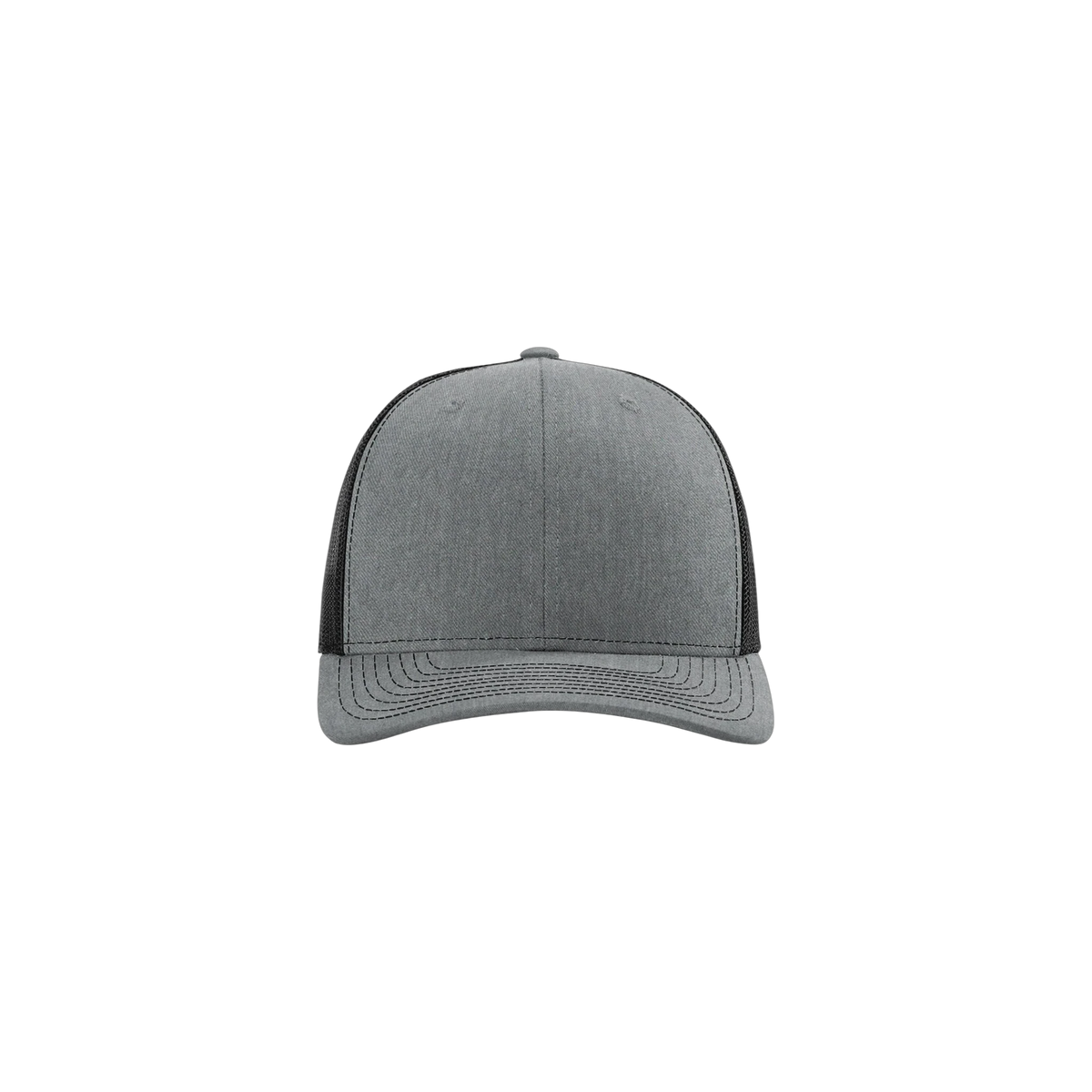 Richardson R-Flex Adjustable Trucker in Heather Grey/ Black — custom branded by Motive