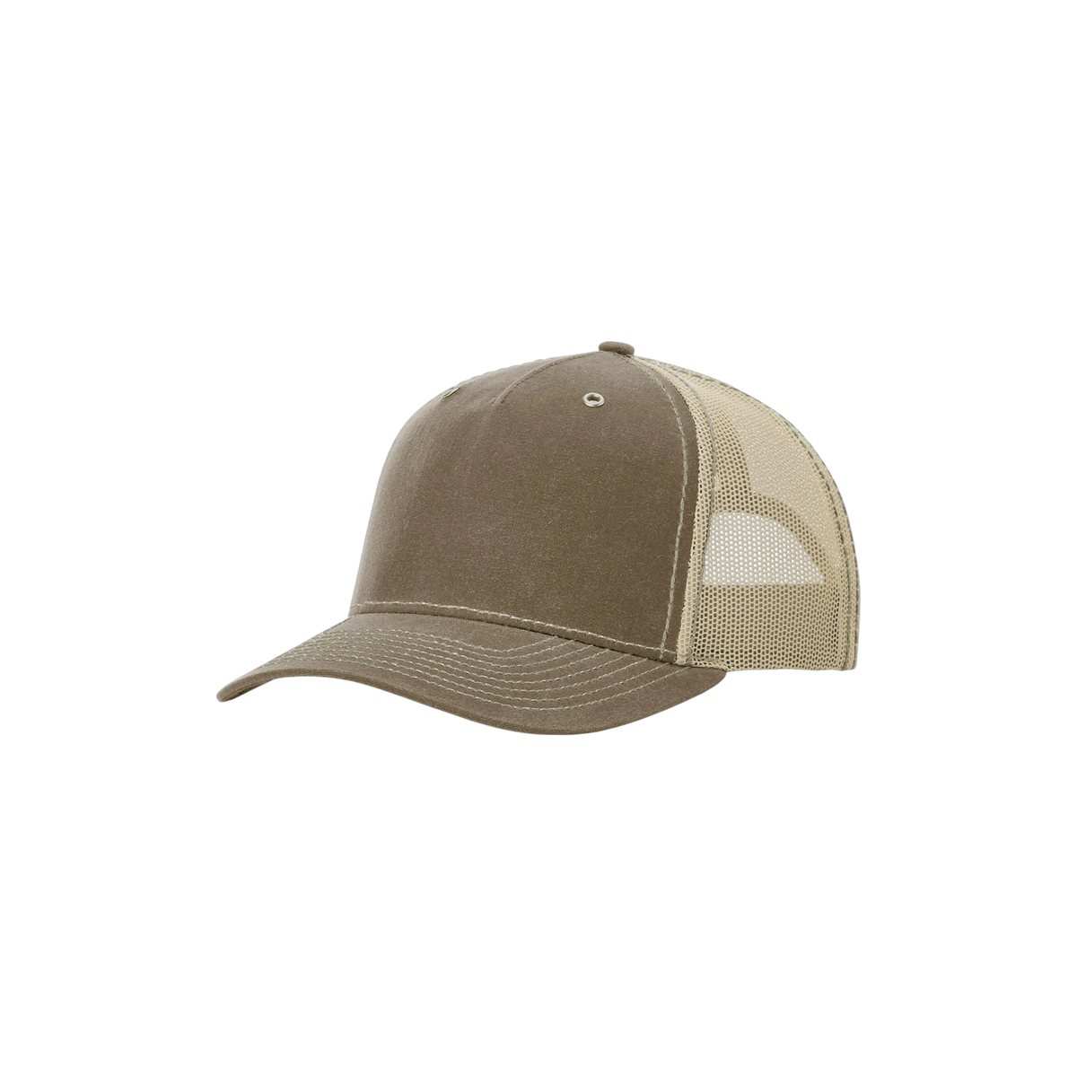 Richardson Hawthorne Waxed Cap in Buck/ Khaki — custom branded by Motive