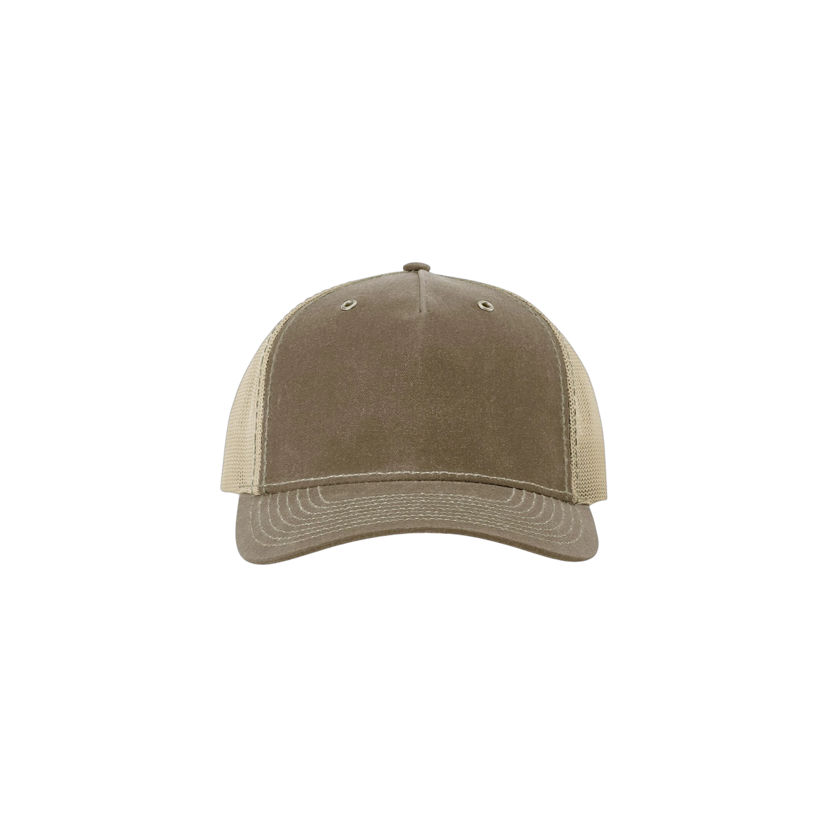 Richardson Hawthorne Waxed Cap in Buck/ Khaki — custom branded by Motive