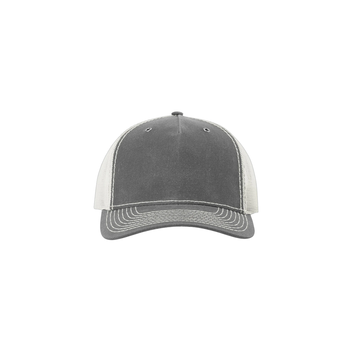 Richardson Hawthorne Waxed Cap in Rhino/ Light Grey — custom branded by Motive
