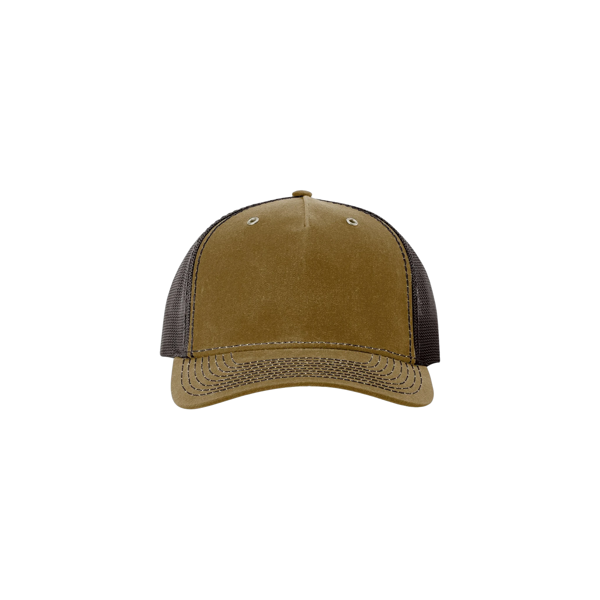 Richardson Hawthorne Waxed Cap in Whiskey/ Brown — custom branded by Motive