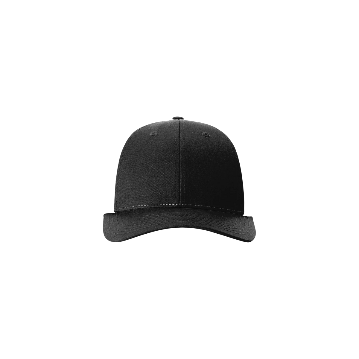 Richardson Low Pro Trucker in Black/ White — custom branded by Motive