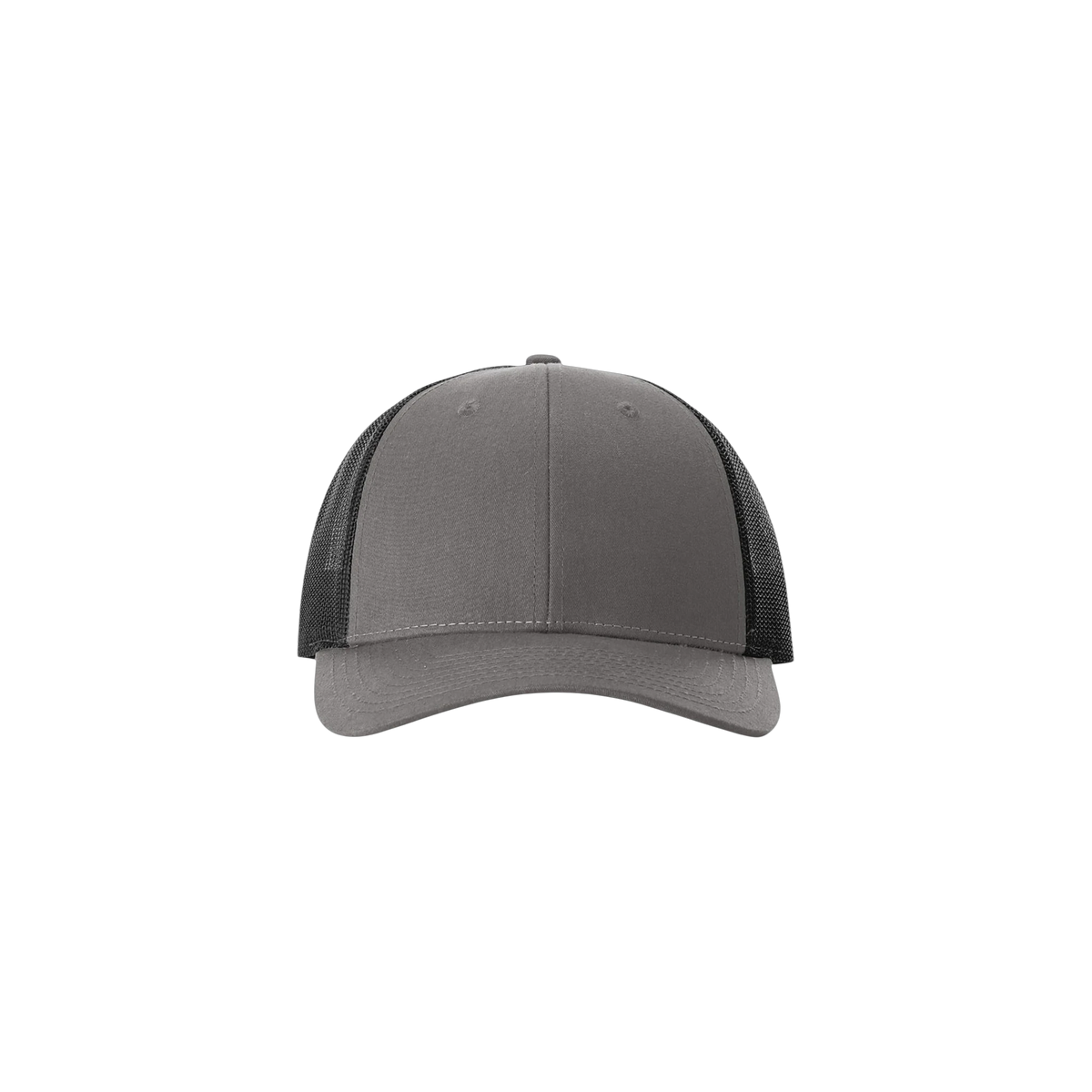 Richardson Low Pro Trucker in Charcoal/ Black — custom branded by Motive