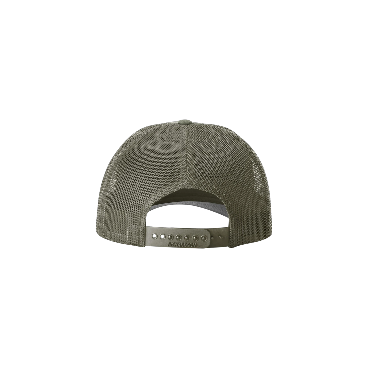 Richardson Low Pro Trucker in Loden — custom branded by Motive