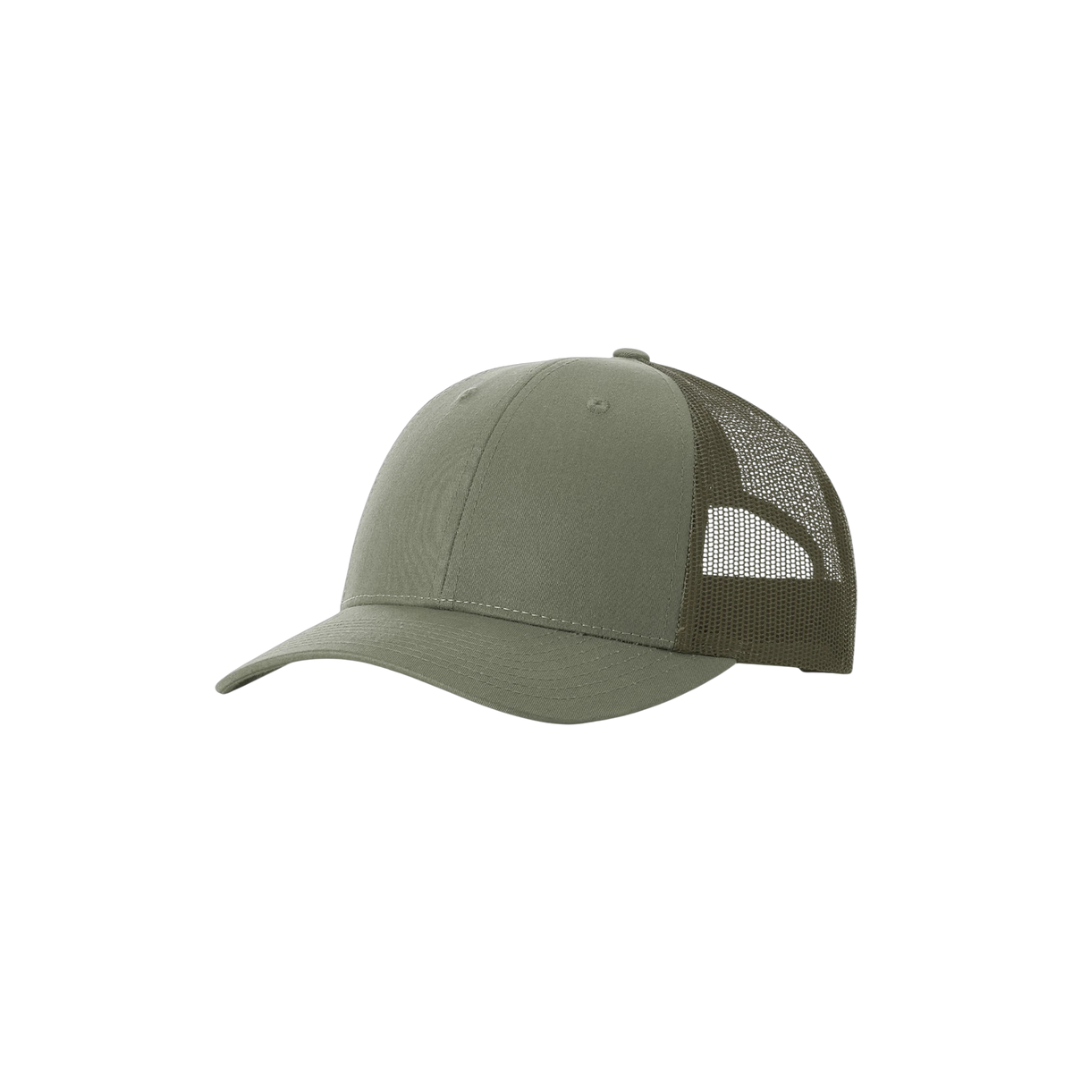 Richardson Low Pro Trucker in Loden — custom branded by Motive