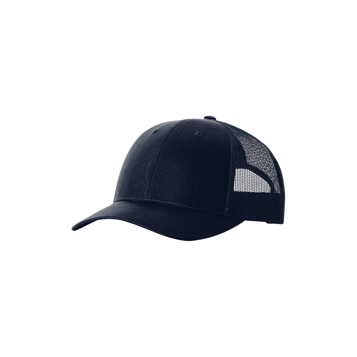 Richardson Low Pro Trucker in Navy — custom branded by Motive