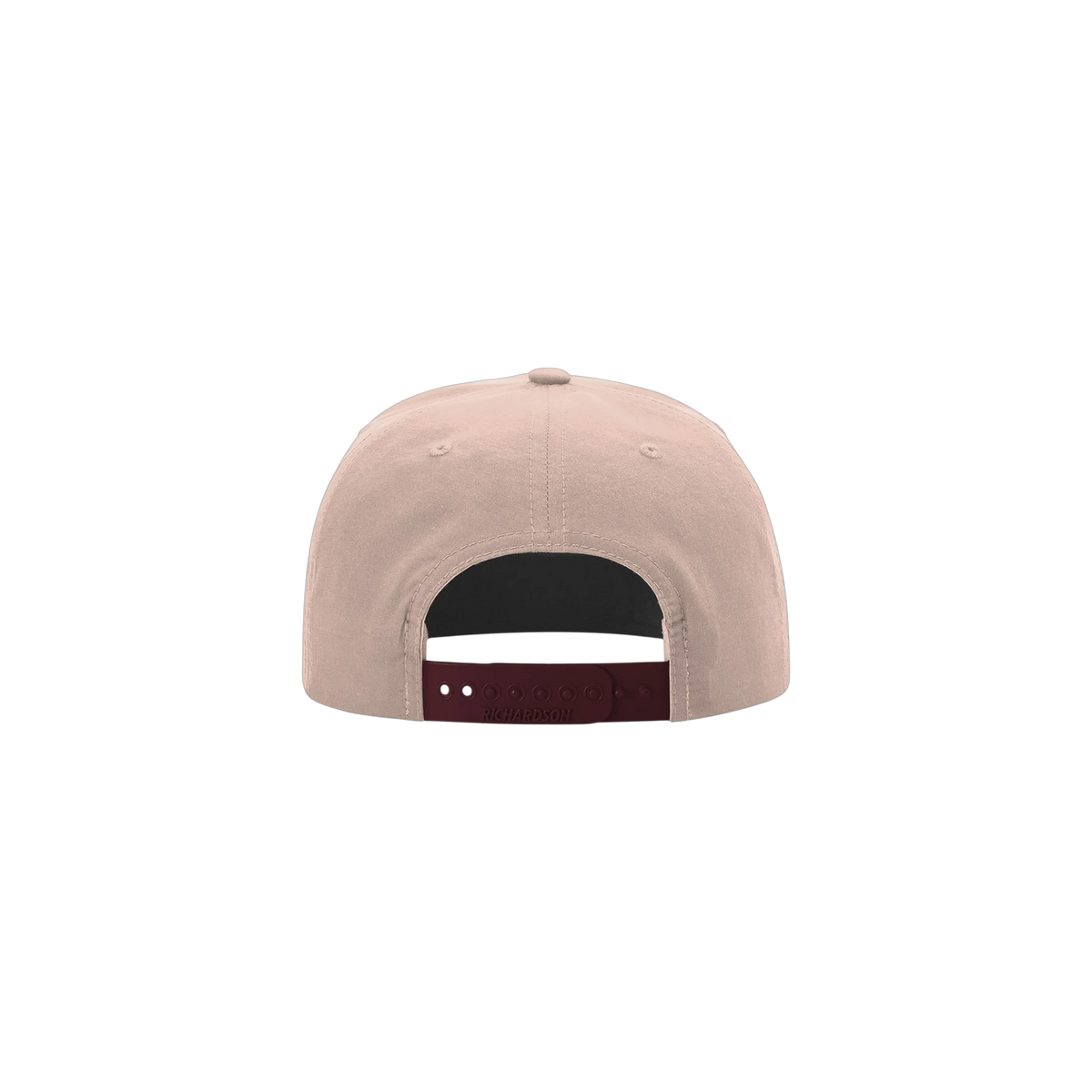 Richardson Umpqua Gramps Cap in Pale Peach/ Maroon — custom branded by Motive