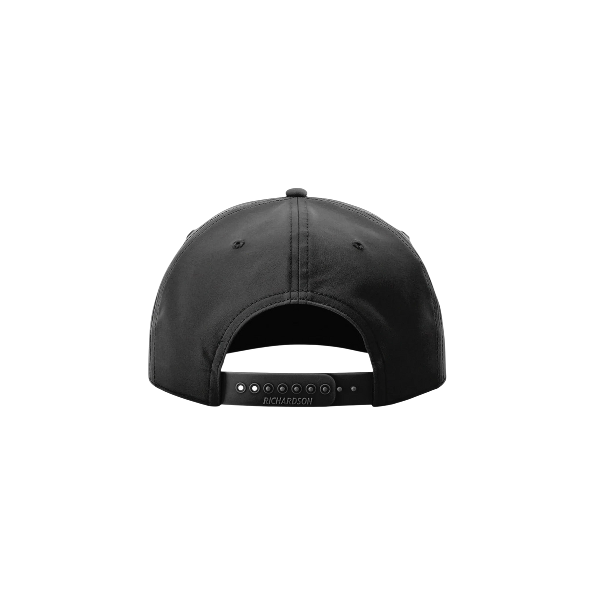 Richardson 5-Panel Rope Cap in Black/ White — custom branded by Motive