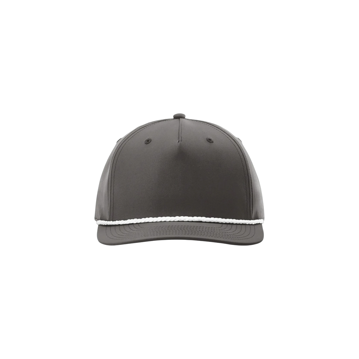 Richardson 5-Panel Rope Cap in Dark Grey/ White — custom branded by Motive