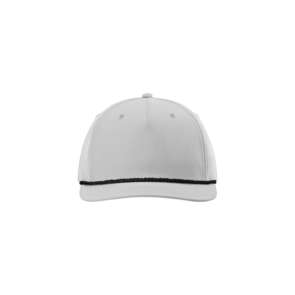 Richardson 5-Panel Rope Cap in Light Grey/ Black — custom branded by Motive
