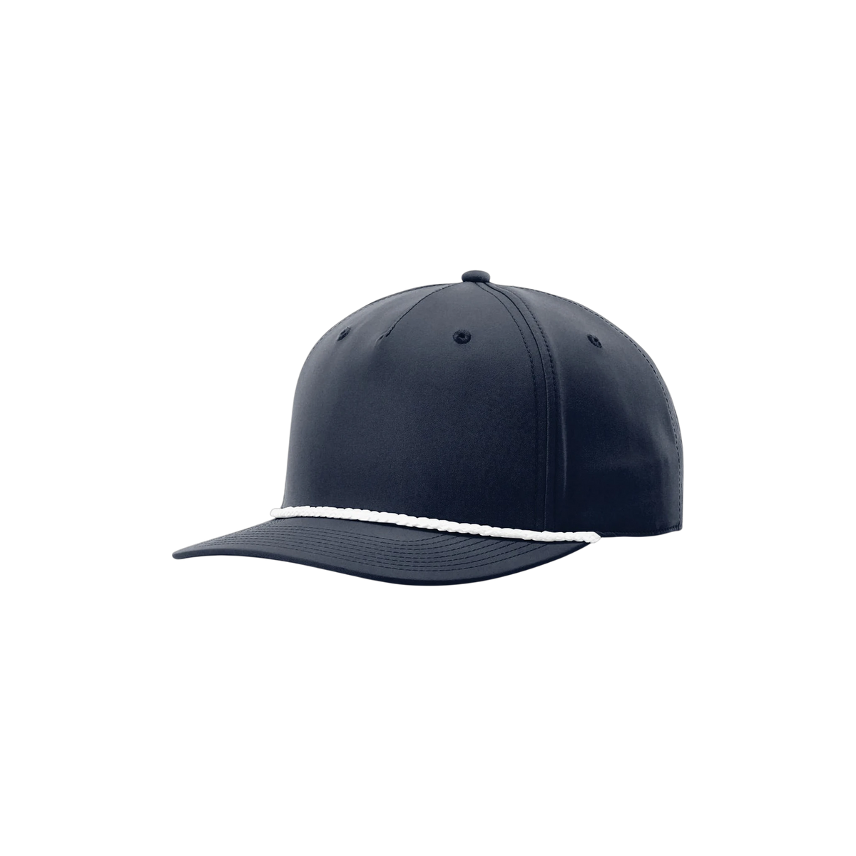 Richardson 5-Panel Rope Cap in Navy/ White — custom branded by Motive