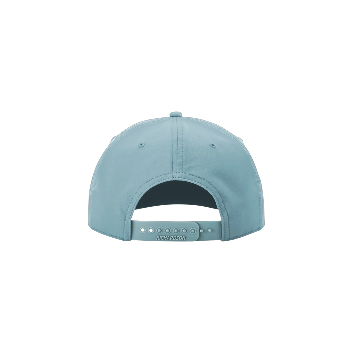 Richardson 5-Panel Rope Cap in Smoke Blue/ White — custom branded by Motive