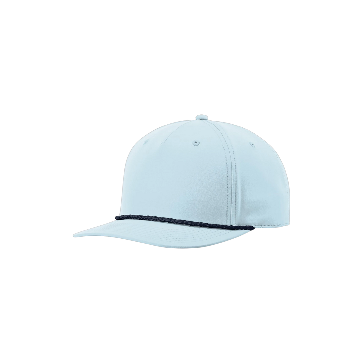 Richardson 5 Panel Classic Rope Cap in Soft Blue/ Navy