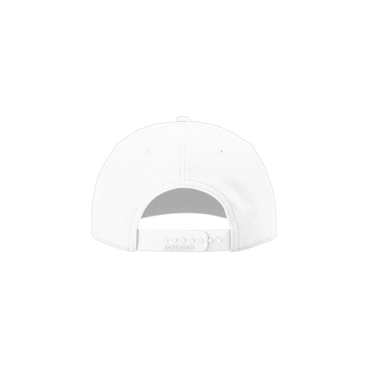 Richardson 5-Panel Rope Cap in White/ Black — custom branded by Motive