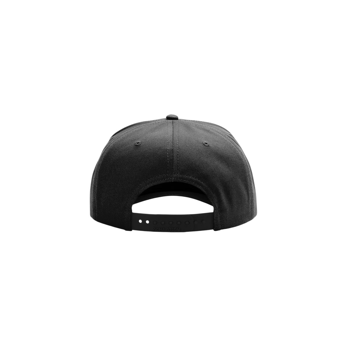 Richardson Full Fabric 5-Panel Champ in Black