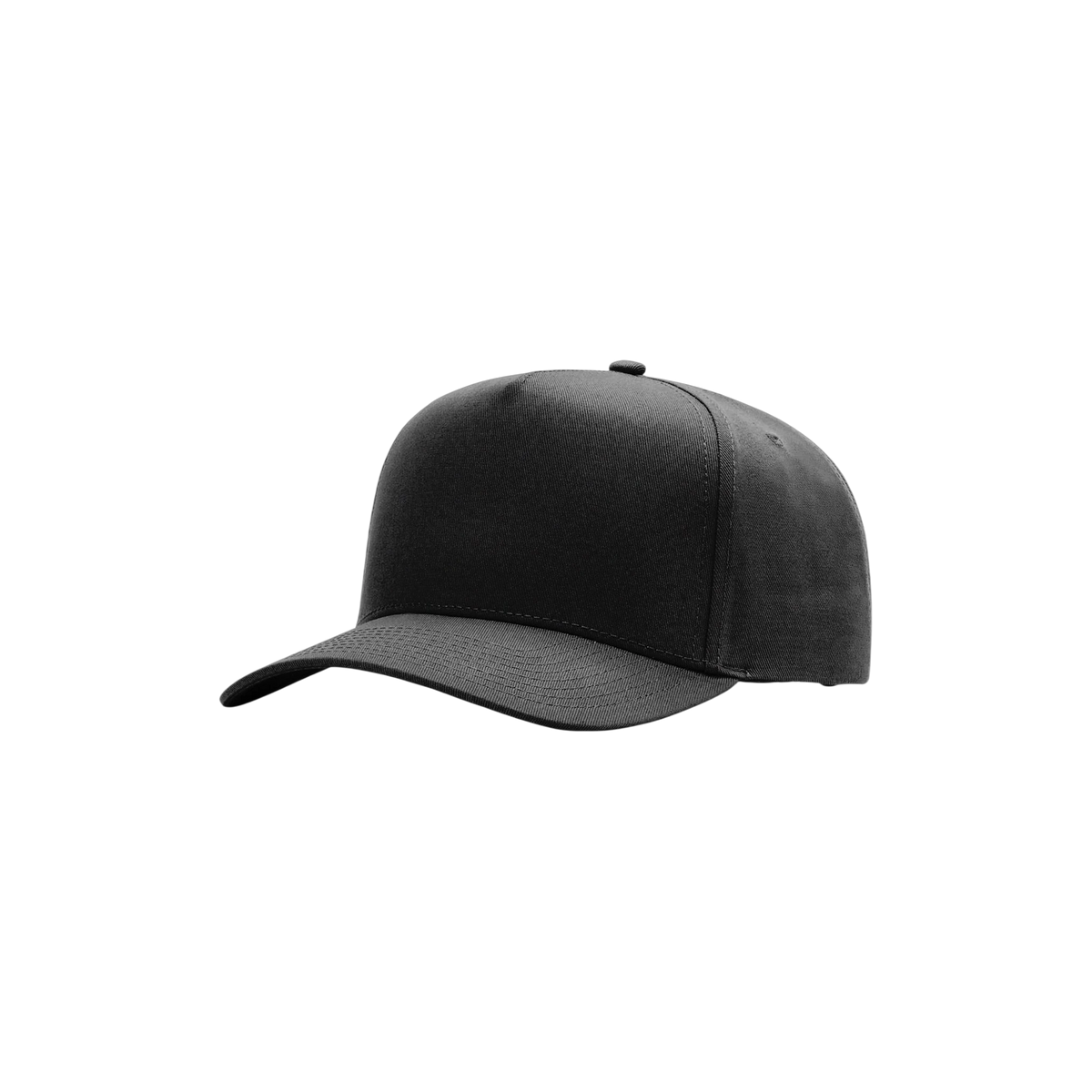 Richardson Full Fabric 5-Panel Champ in Black