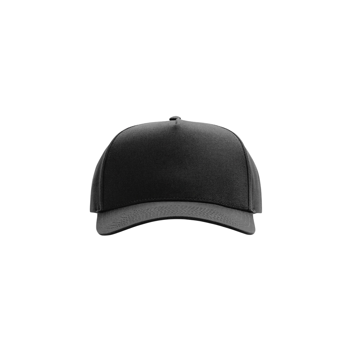 Richardson Full Fabric 5-Panel Champ in Black