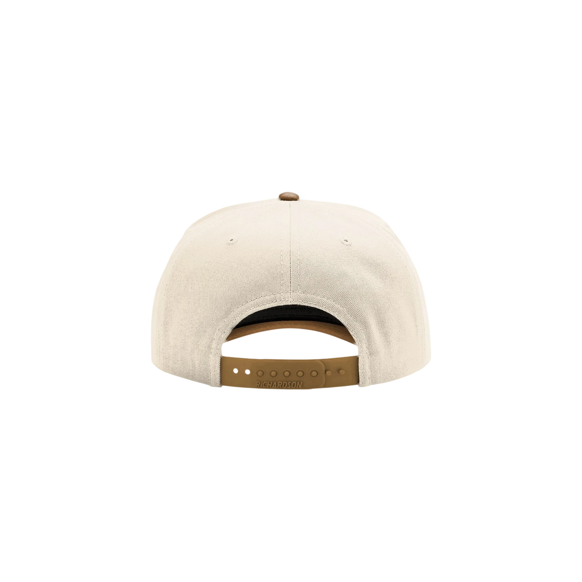 Richardson Full Fabric 5-Panel Champ in Cream/ Cream/ Caramel