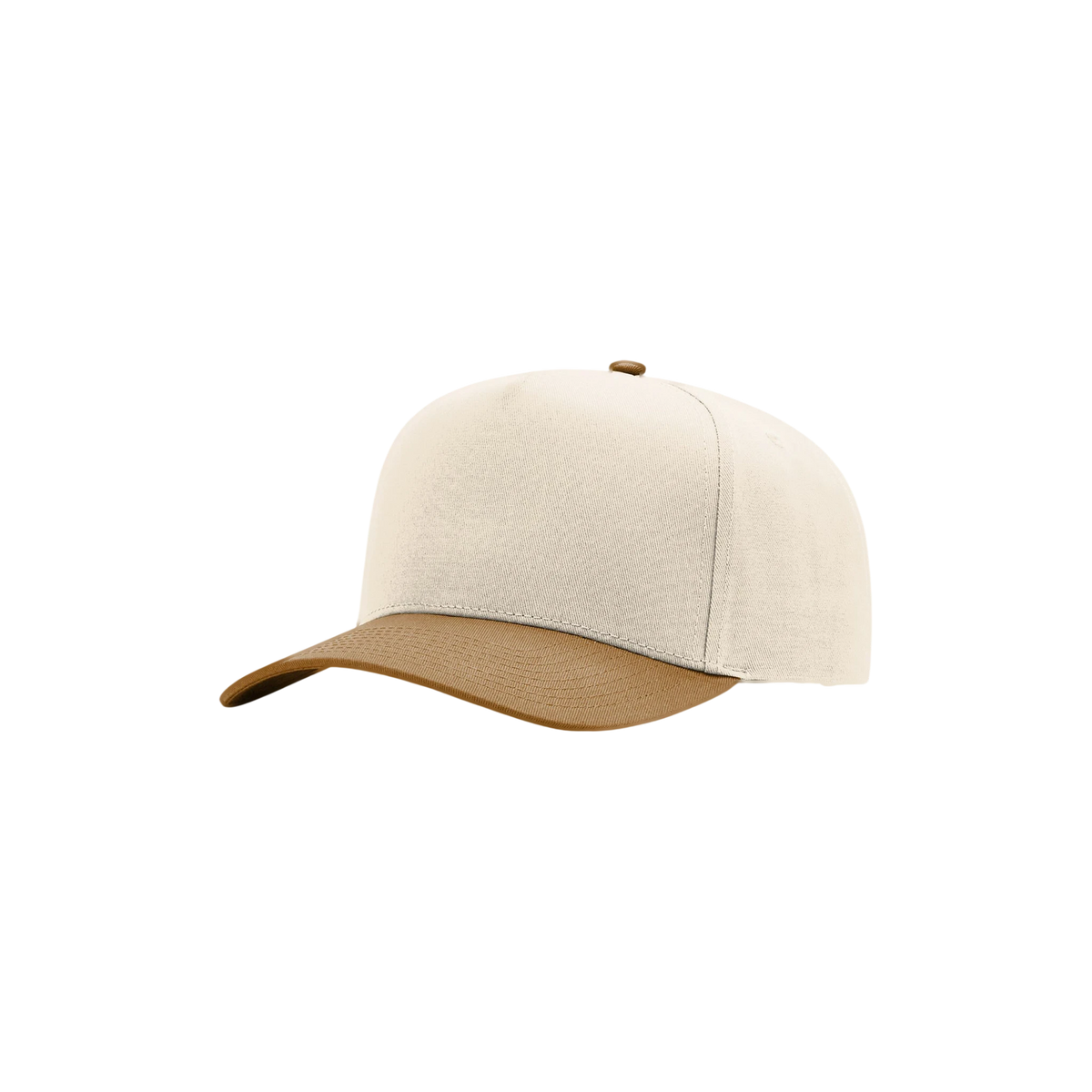 Richardson Full Fabric 5-Panel Champ in Cream/ Cream/ Caramel