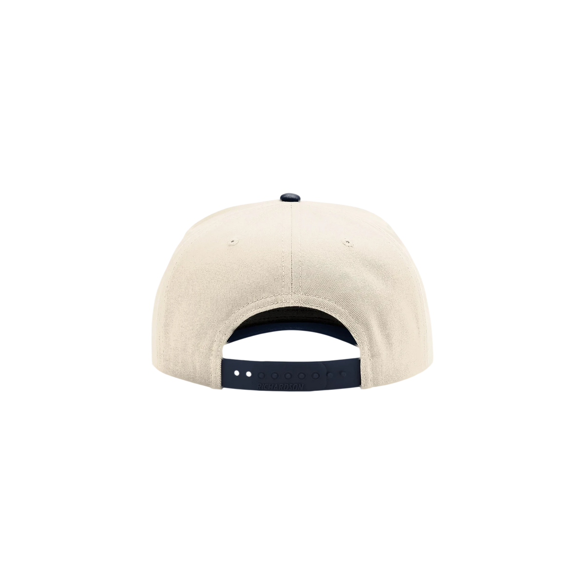 Richardson Full Fabric 5-Panel Champ in Cream/ Cream/ Navy