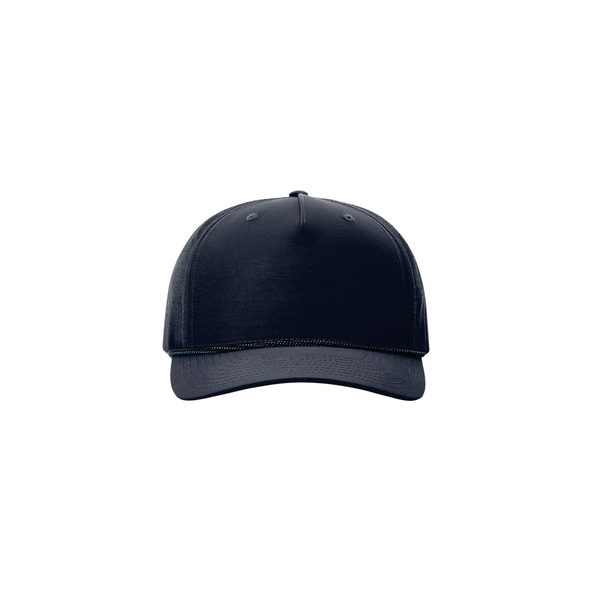 Richardson Laser Perf Performance Rope Cap in Navy/ Midnight Navy Grey Blue — custom branded by Motive
