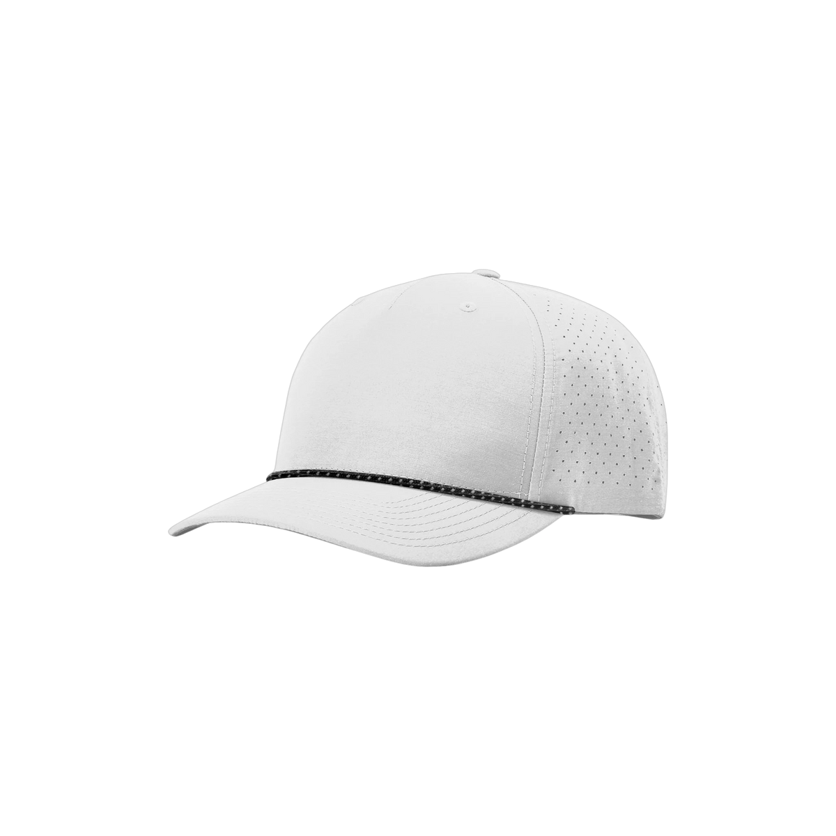 Richardson Laser Perf Performance Rope Cap in Silver/ Black Silver