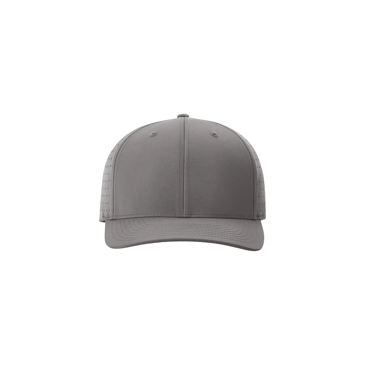 Richardson Laser Perf R-Flex Snapback in Charcoal — custom branded by Motive