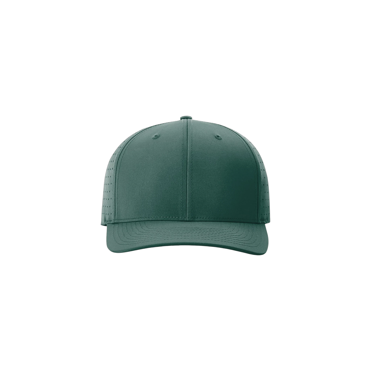 Richardson Laser Perf R-Flex Snapback in Dark Green — custom branded by Motive