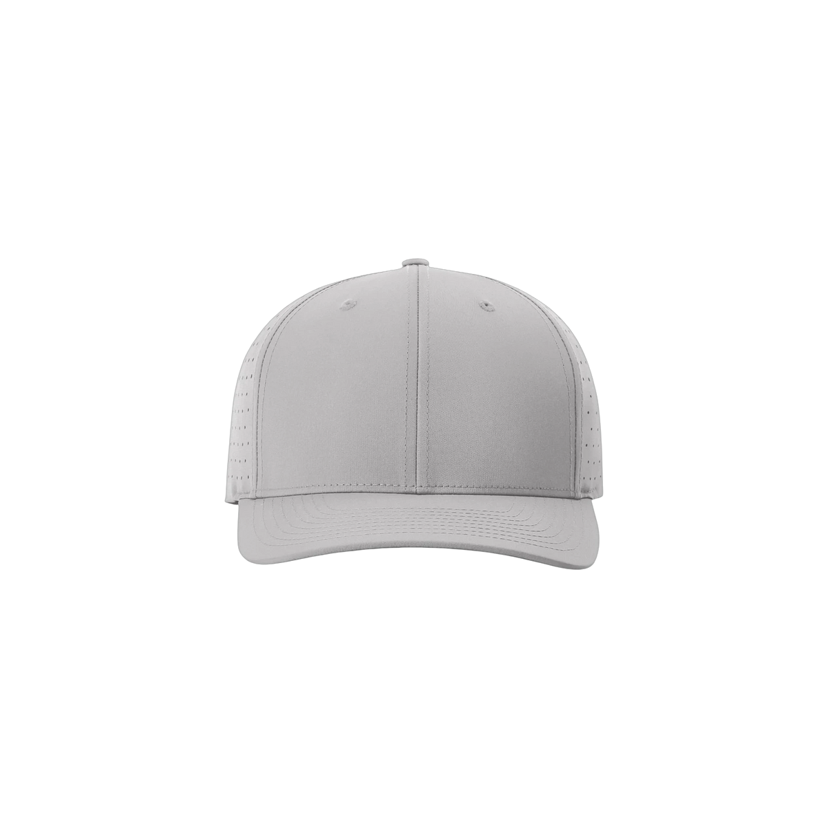 Richardson Laser Perf R-Flex Snapback in Grey — custom branded by Motive