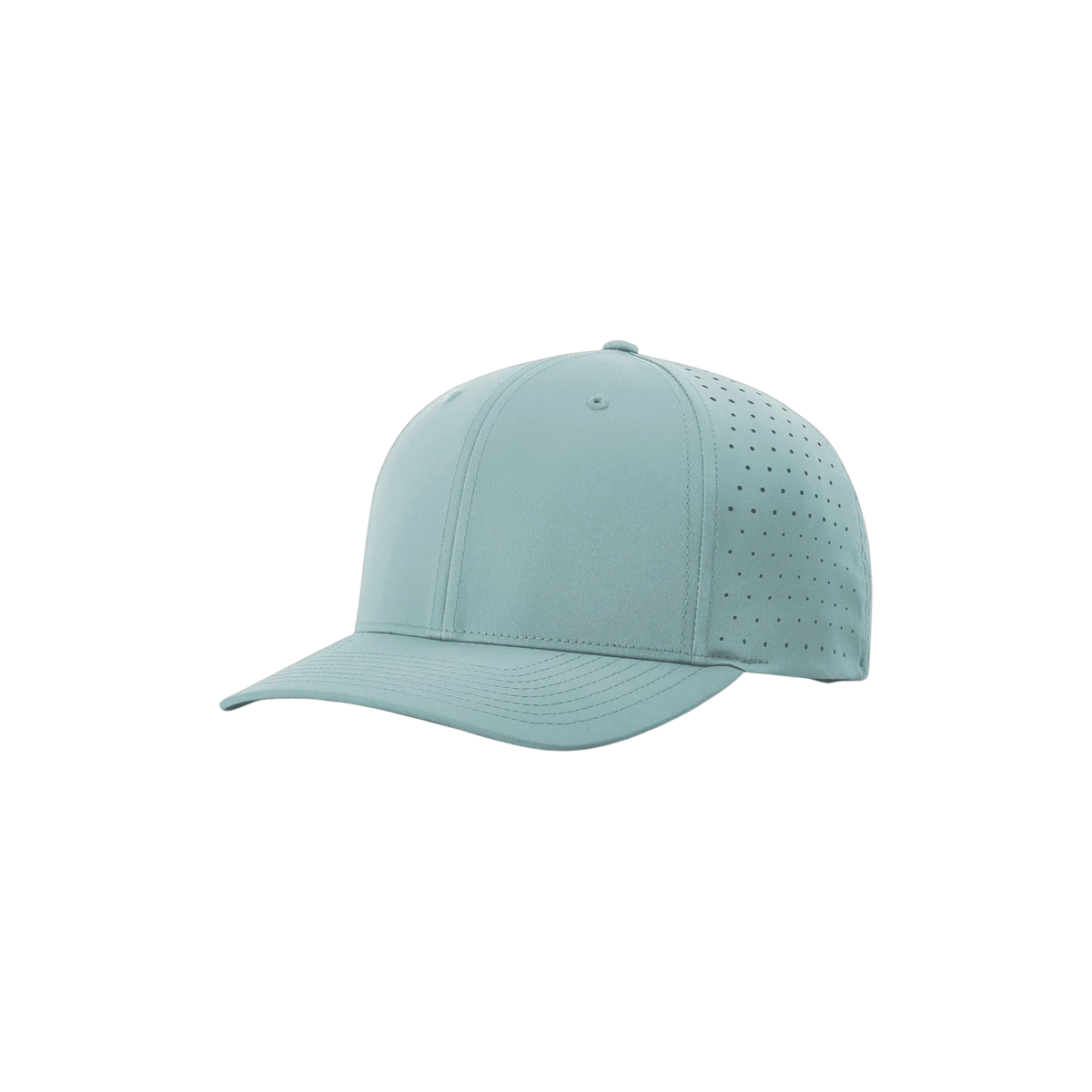 Richardson Laser Perf R-Flex Snapback in Smoke Blue — custom branded by Motive