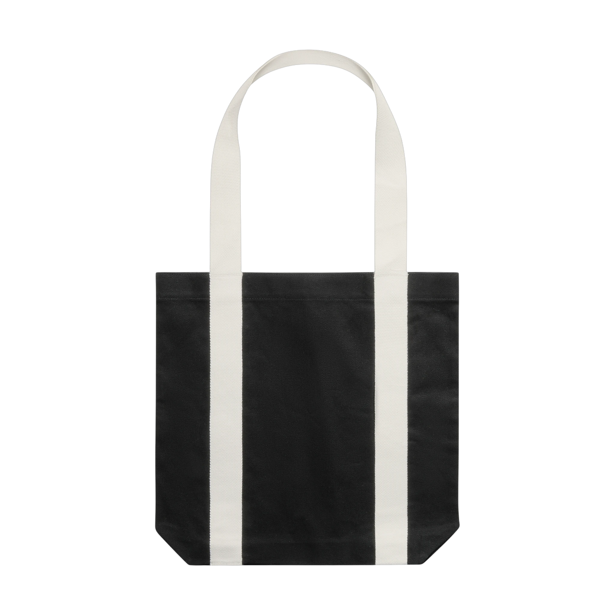 AS Colour Two-Tone Carrie Tote in Black/Cream — custom branded by Motive