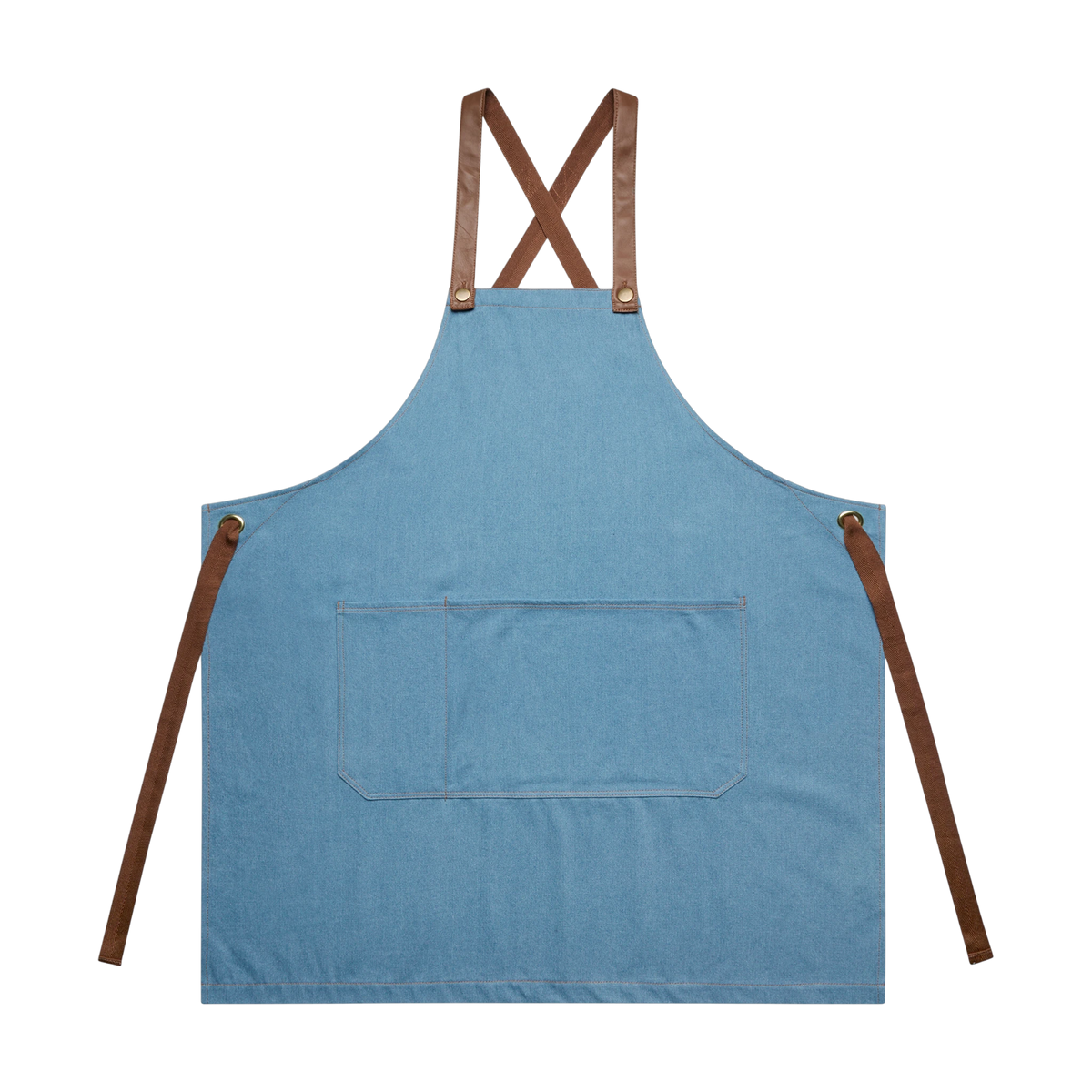AS Colour Denim Apron in Denim — custom branded by Motive