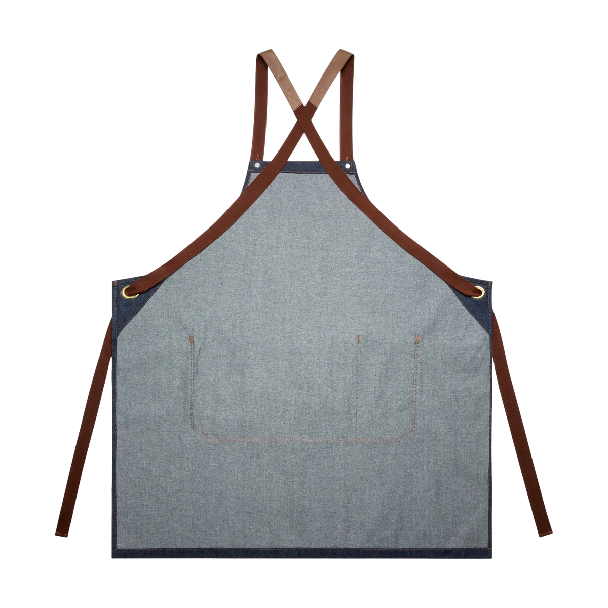 AS Colour Denim Apron in Indigo — custom branded by Motive