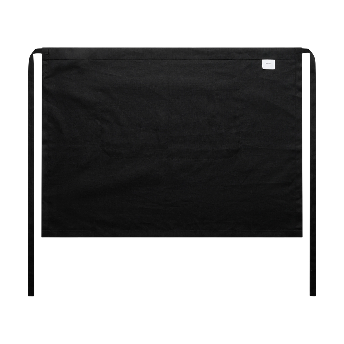 AS Colour Linen Half Apron in Black — custom branded by Motive