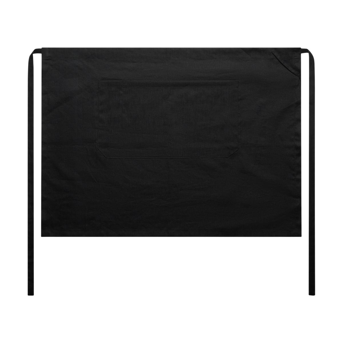 AS Colour Linen Half Apron in Black — custom branded by Motive