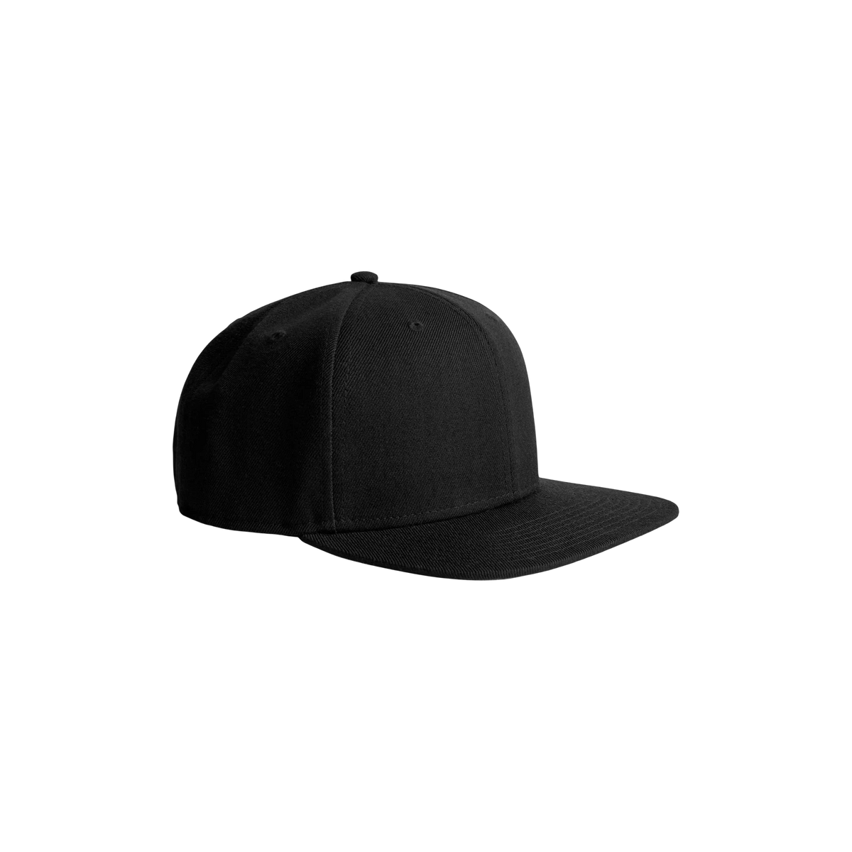 AS Colour Stock Cap in Black — custom branded by Motive