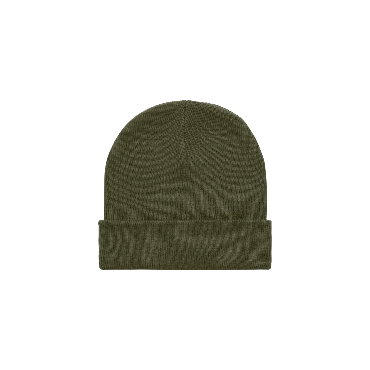 AS Colour Cuff Beanie in Army — custom branded by Motive
