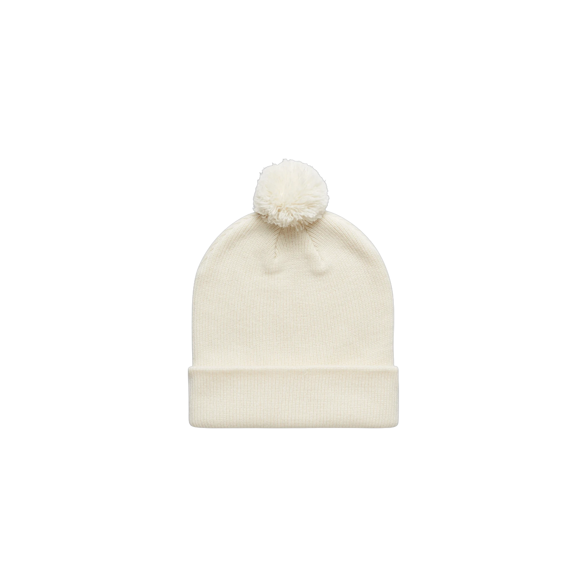AS Colour Pom Pom Beanie in Ecru — custom branded by Motive